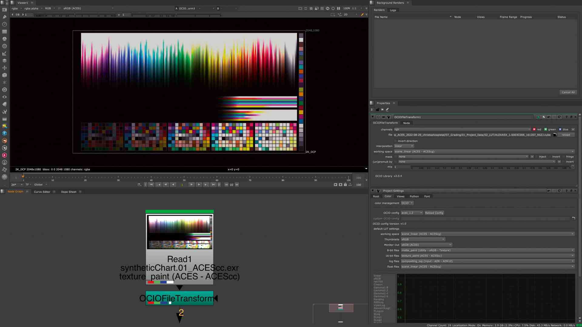 a digital workspace displaying a colorful spectrum chart at the top with various color swatches below the interface shows a menu and tool options on the right indicating a graphical software environment digital production A digital workspace displaying a colorful spectrum chart at the top, with various color swatches below. The interface shows a menu and tool options on the right, indicating a graphical software environment.