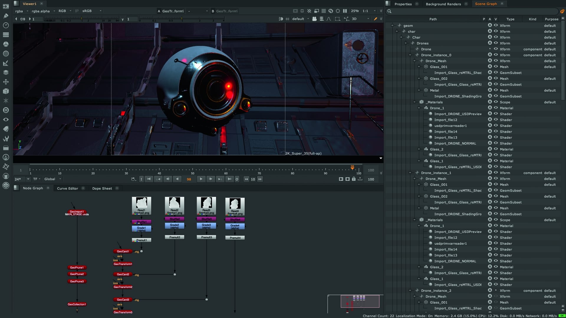 computer interface displaying a robotic eye in a futuristic setting digital production Computer interface displaying a robotic eye in a futuristic setting