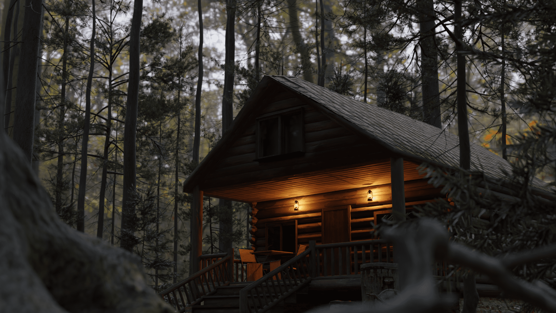 falling apart haus render digital production