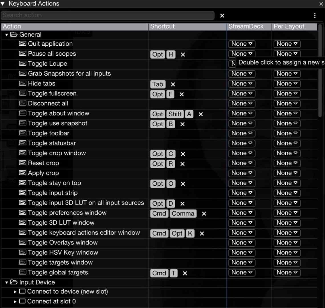 keyboardeditor nos digital production „Keyboard Actions“ zur Tastaturbelegung, auch für Stream Deck.