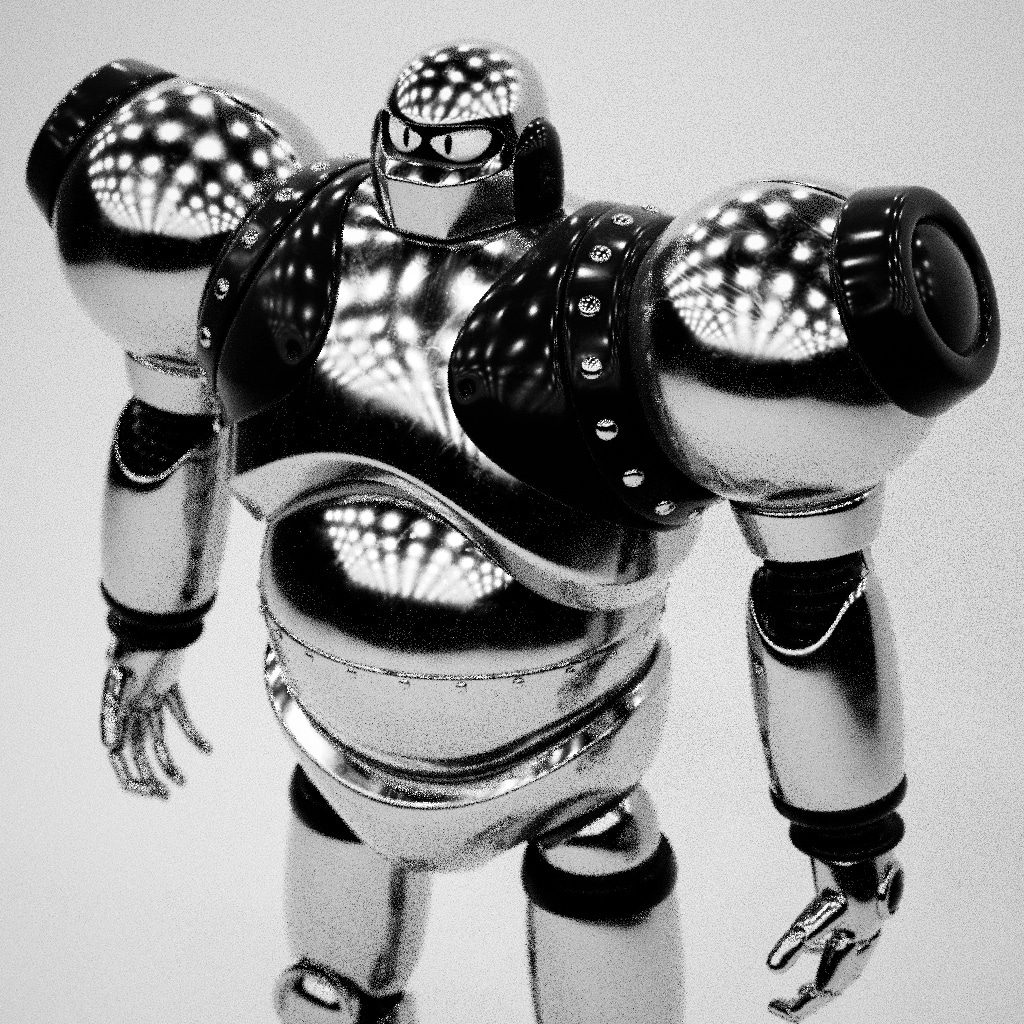 a stylized humanoid robot with a shiny metallic finish emphasizing defined shoulders and arms the robot stands against a light background showcasing reflective surfaces and intricate details on its body digital production A stylized humanoid robot with a shiny metallic finish, emphasizing defined shoulders and arms. The robot stands against a light background, showcasing reflective surfaces and intricate details on its body.