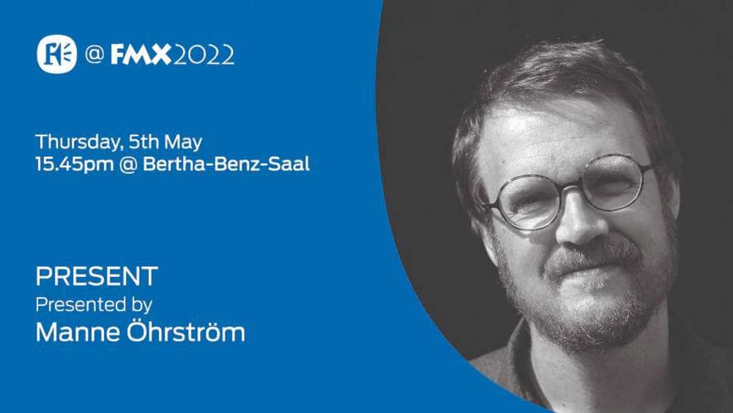 a speakers presentation details with a photo of a man wearing glasses digital production A speaker's presentation details with a photo of a man wearing glasses.