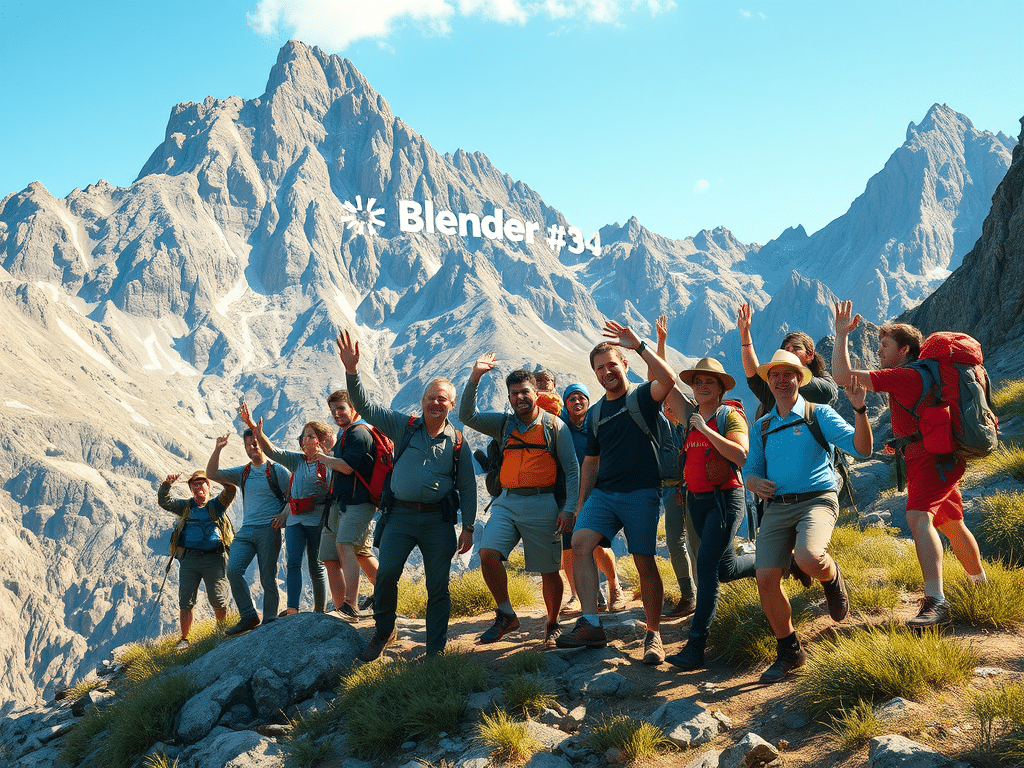 Scaling New Heights: Blender Users Summit on the Blender Mountain