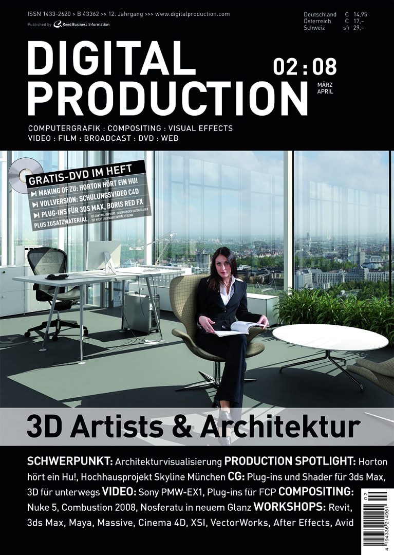 magazine cover with a woman in an office setting digital production Magazine cover with a woman in an office setting