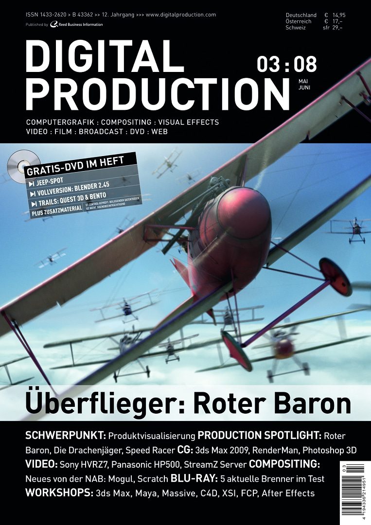 red biplane flying in the sky with other planes in the background magazine cover design digital production Red biplane flying in the sky with other planes in the background, magazine cover design.