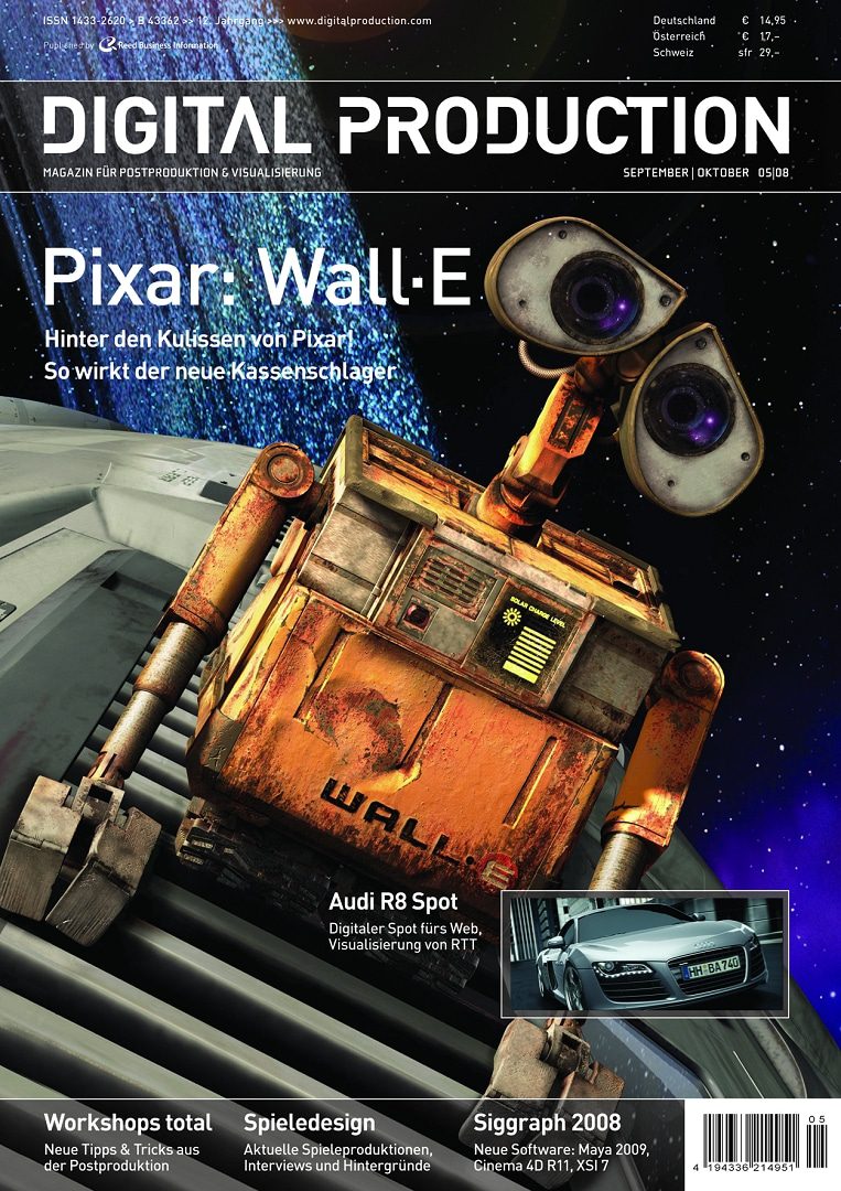 magazine cover featuring walle character in space digital production Magazine cover featuring Wall-E character in space