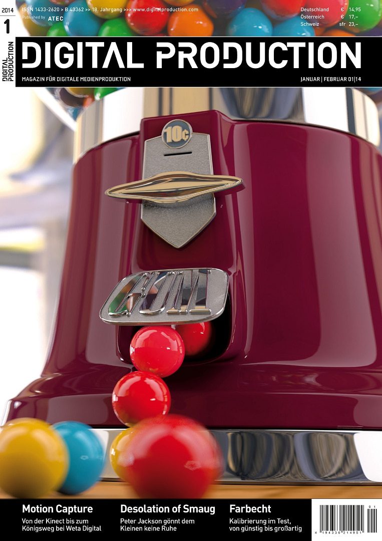 magazine cover featuring colorful gumballs and a gumball machines dispensing chute digital production Magazine cover featuring colorful gumballs and a gumball machine's dispensing chute.