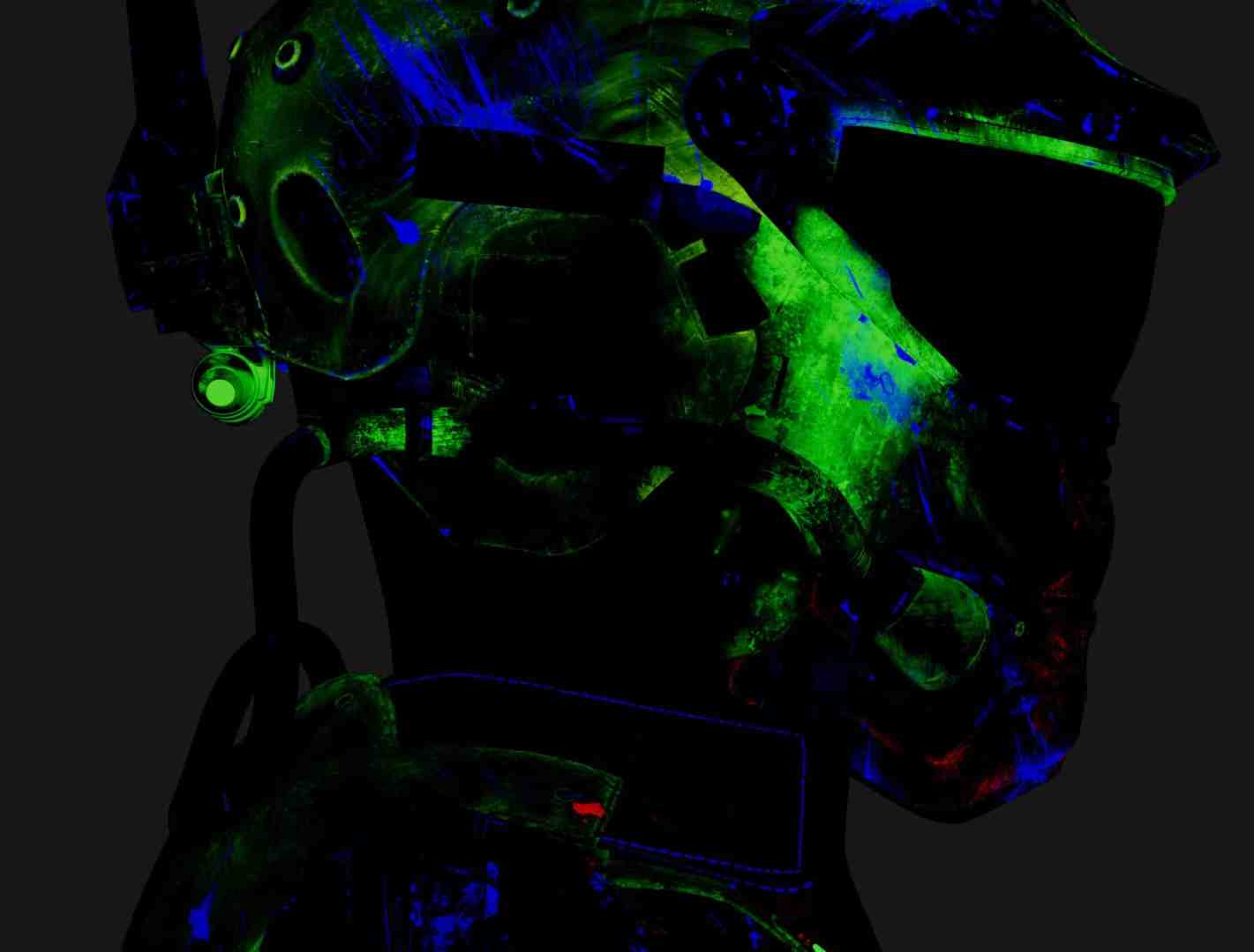 silhouette of a helmeted figure with glowing graphics digital production Silhouette of a helmeted figure with glowing graphics