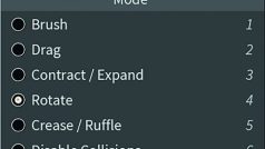 user interface for vellum brush settings in a software application digital production User interface for Vellum Brush settings in a software application.