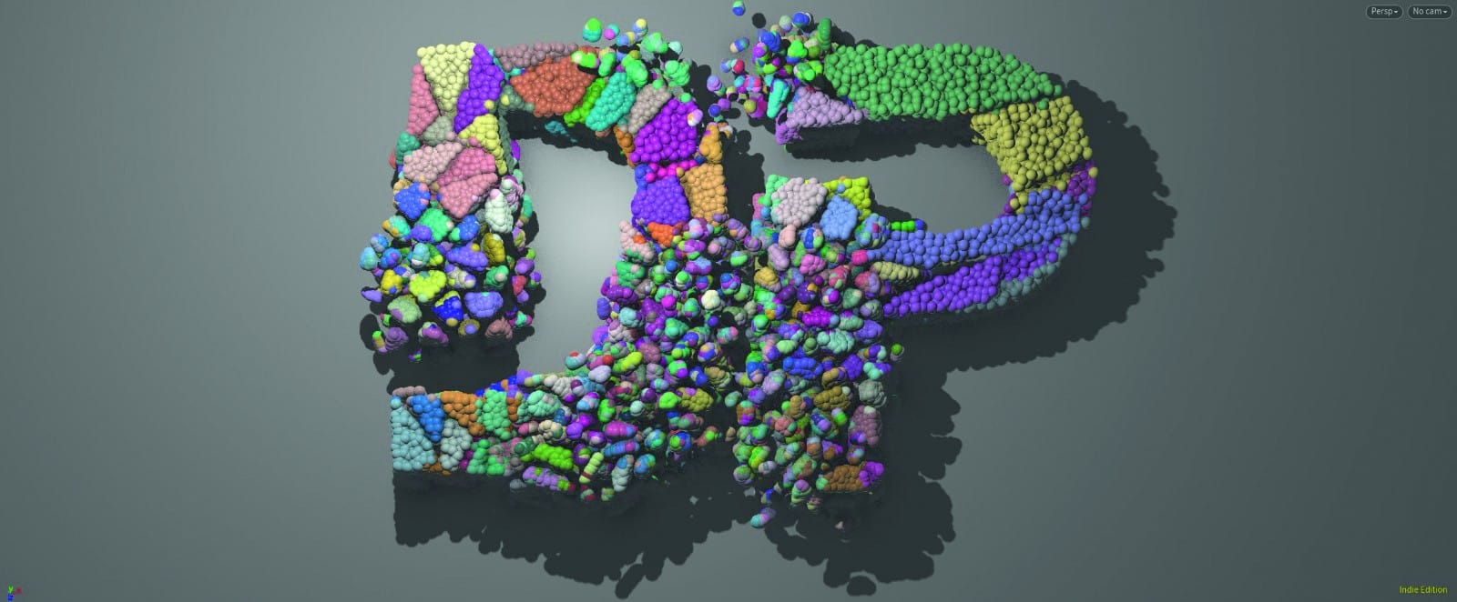 colorful abstract design forming the letters dp digital production Colorful abstract design forming the letters DP