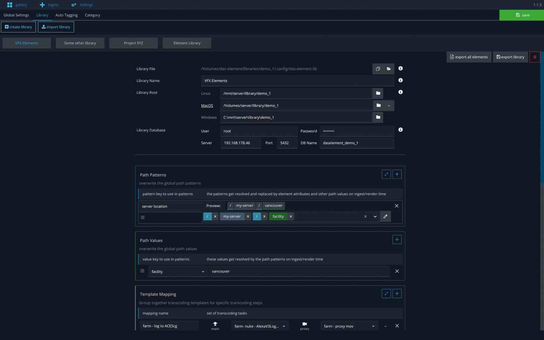database connection settings interface with fields for database credentials digital production Database connection settings interface with fields for database credentials.