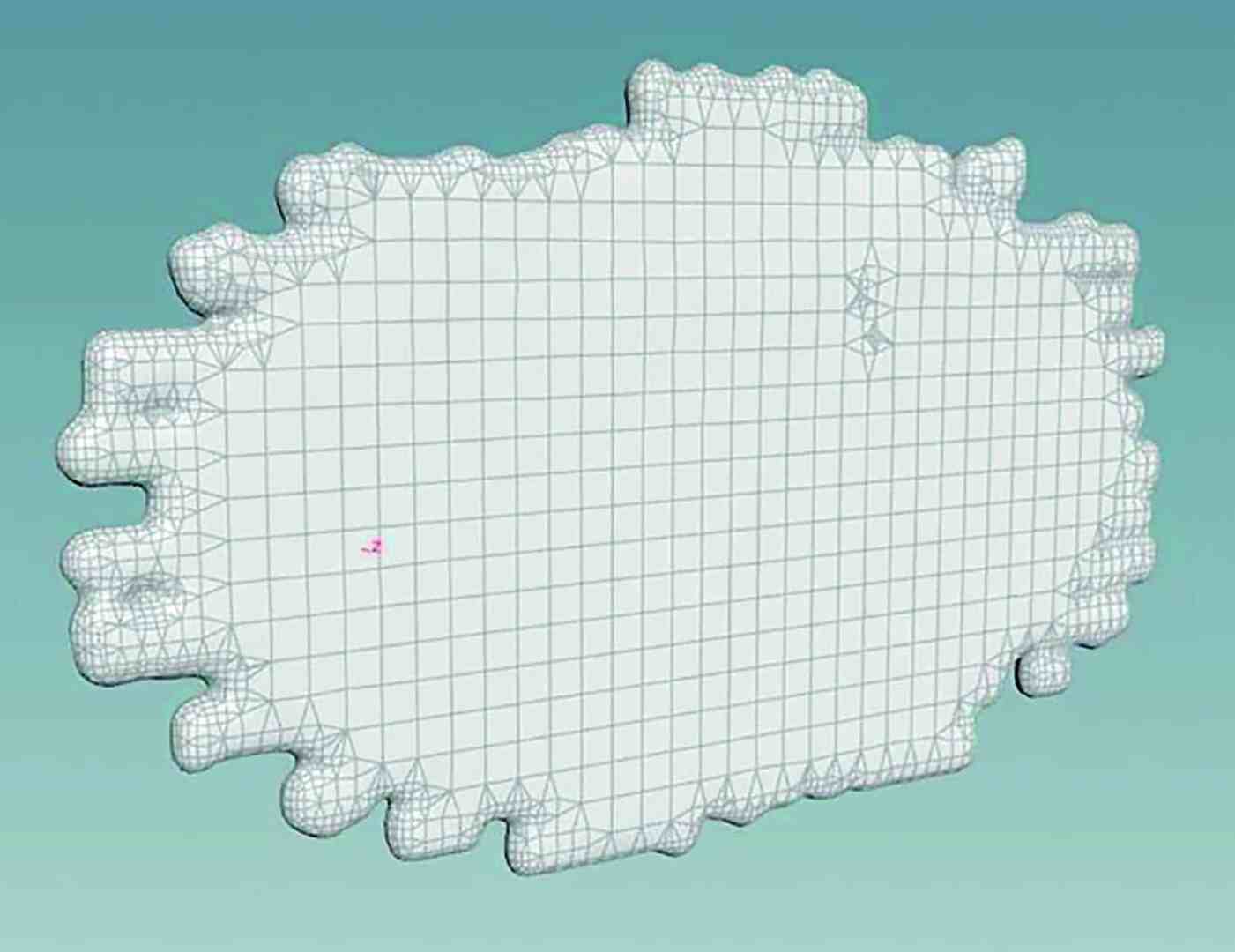 3d wireframe model of an abstract shape digital production 3D wireframe model of an abstract shape