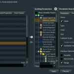 editing parameters in a software interface digital production Editing parameters in a software interface