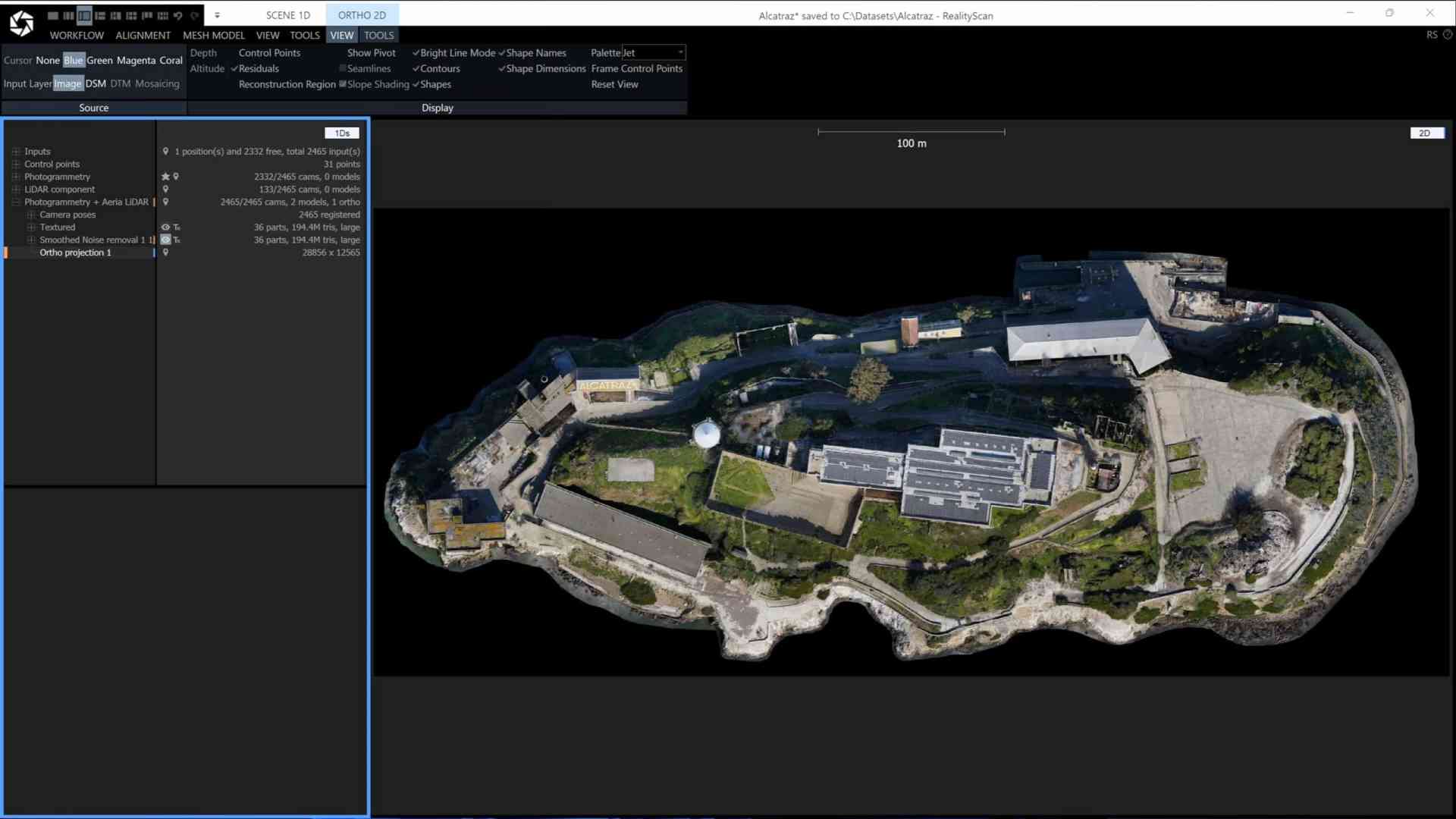 aerial view of a fortress with multiple buildings and pathways surrounded by greenery and water displayed on a dark interactive interface with navigation tools digital production Aerial view of a fortress with multiple buildings and pathways, surrounded by greenery and water, displayed on a dark interactive interface with navigation tools.