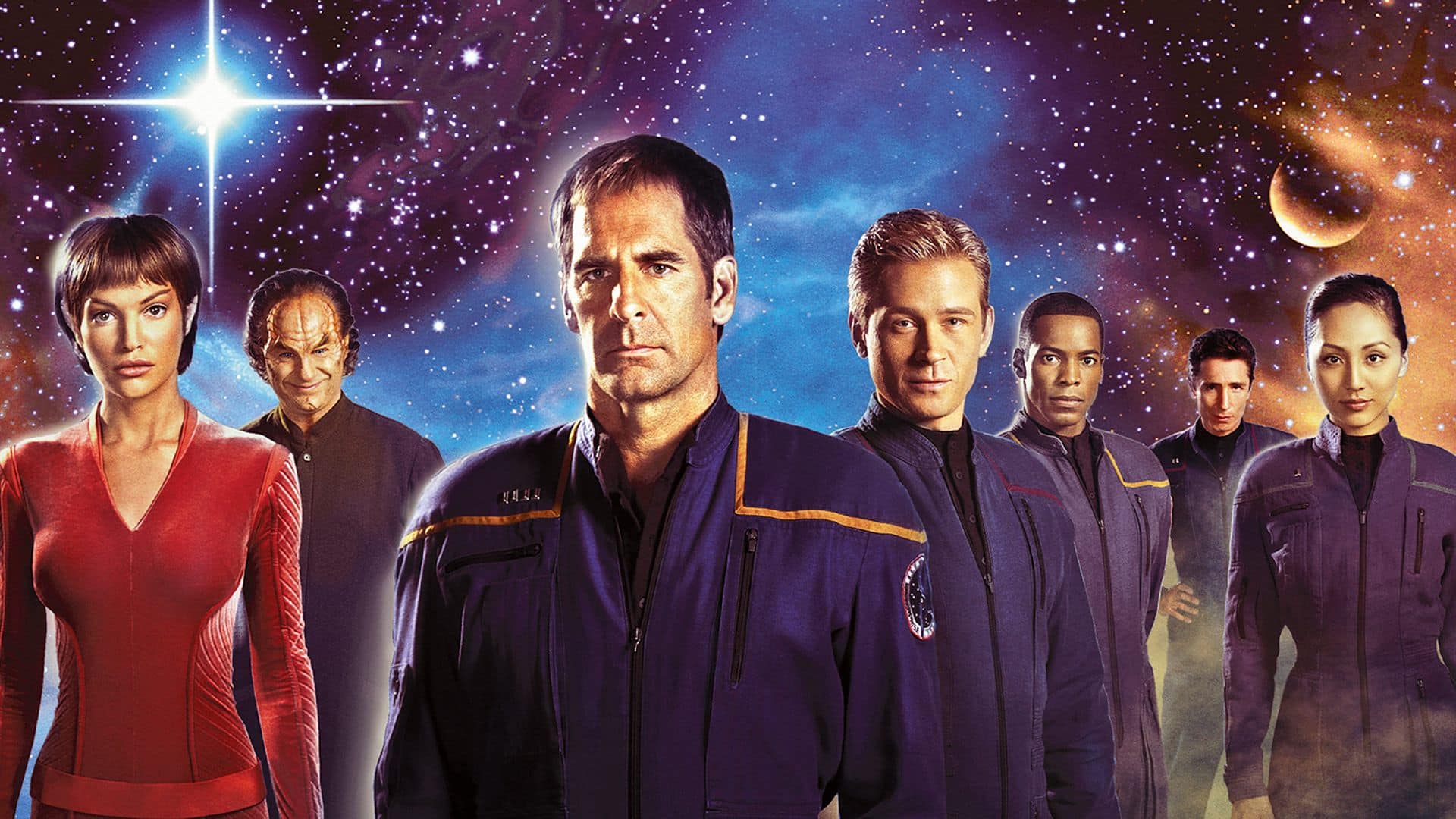 a group of fictional space explorers stands in front of a colorful cosmic background filled with stars and planets the characters dressed in futuristic outfits exude confidence and readiness for adventure digital production A group of fictional space explorers stands in front of a colorful cosmic background filled with stars and planets. The characters, dressed in futuristic outfits, exude confidence and readiness for adventure.