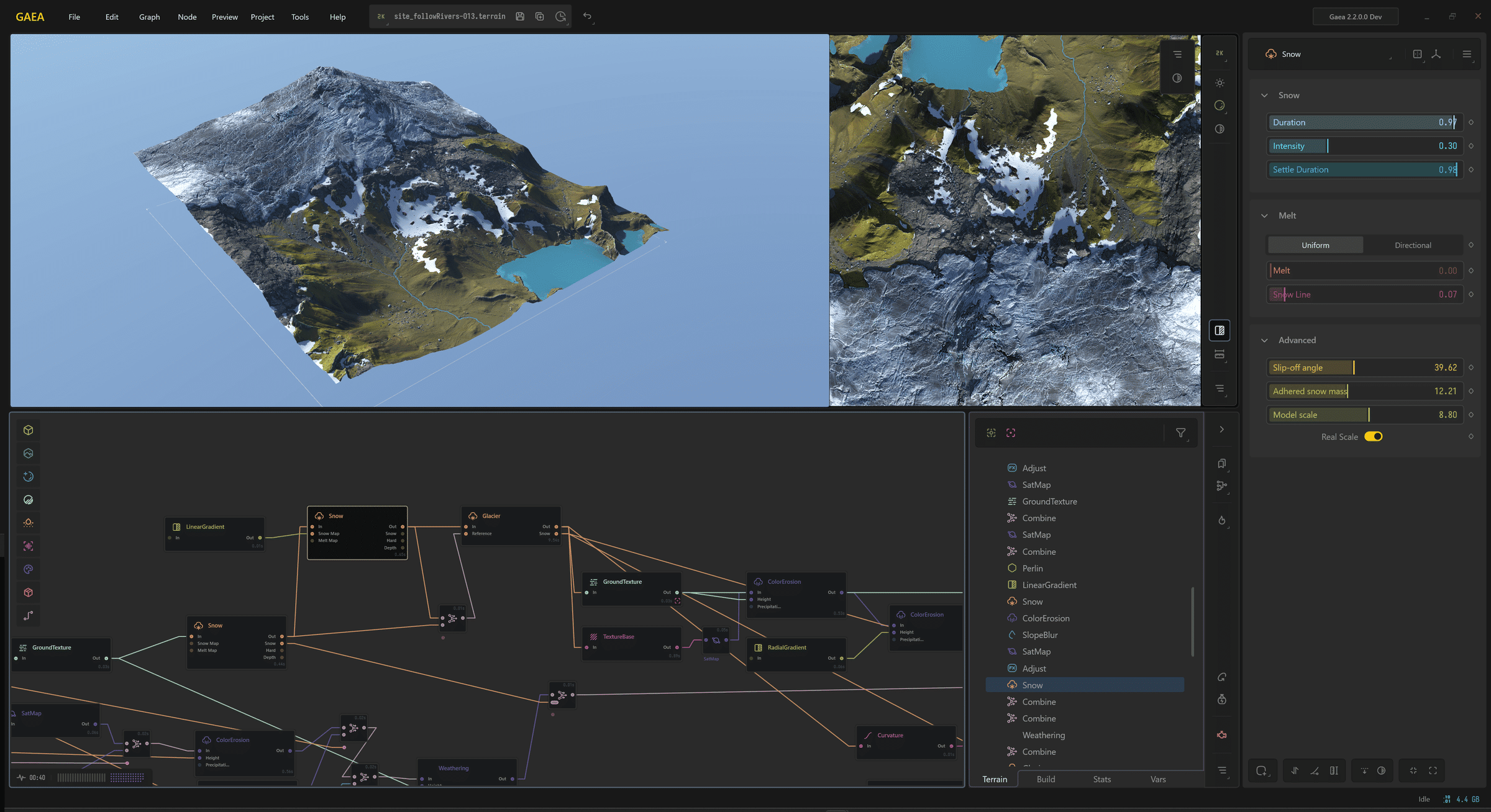 Gaea 2.2 Unveils Frosty Nodes and Selective Erosion | DIGITAL PRODUCTION