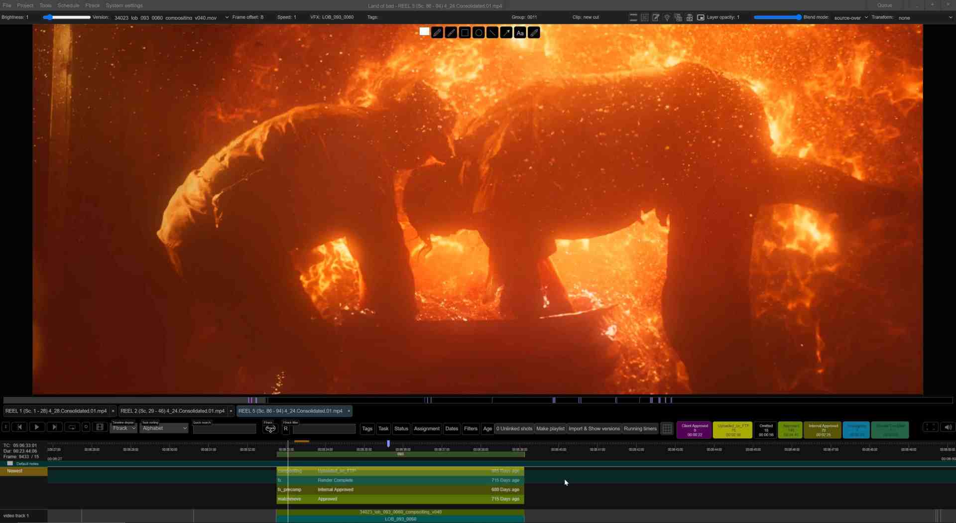 two silhouetted figures working together in a large container surrounded by bright orange flames in a dimly lit space the atmosphere resembles a fiery scene emphasizing an intense and dramatic moment digital production Two silhouetted figures working together in a large container, surrounded by bright orange flames in a dimly lit space. The atmosphere resembles a fiery scene, emphasizing an intense and dramatic moment.