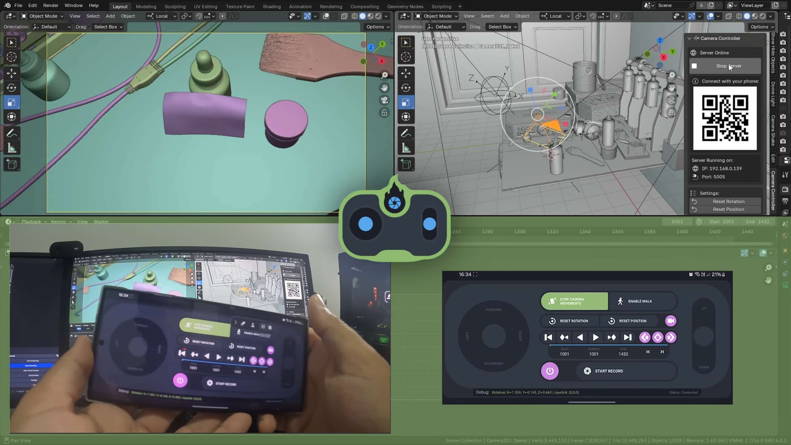 Your Phone, Blender’s Puppet: Blender Object Controller & Camera ...