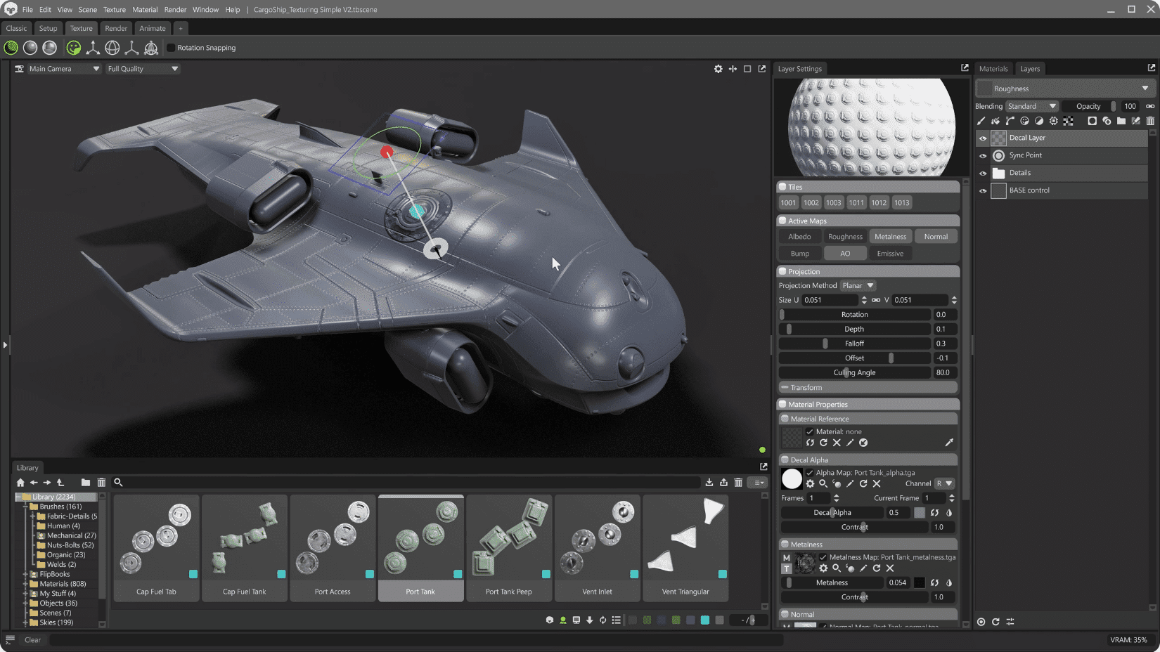 a 3d modeling software interface displaying a futuristic aircraft model the model is gray with various details and is surrounded by different design tools and components on the screen digital production A 3D modeling software interface displaying a futuristic aircraft model. The model is gray with various details and is surrounded by different design tools and components on the screen.