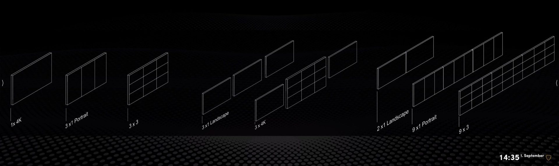 a visual guide showcasing different grid layouts displayed on a dark background each grid varies in size and configuration illustrating potential designs for digital content the layout examples include labels indicating dimensions digital production A visual guide showcasing different grid layouts, displayed on a dark background. Each grid varies in size and configuration, illustrating potential designs for digital content. The layout examples include labels indicating dimensions.