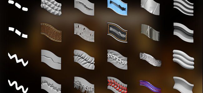 a collection of various wave and pattern designs displayed in a grid format the patterns vary in color shape and texture ranging from smooth and shiny to rough and textured set against a blurred dark background digital production https://helpx-prod.scene7.com/is/image/HelpxProd/banner_content?$pjpeg$&jpegSize=200&wid=650