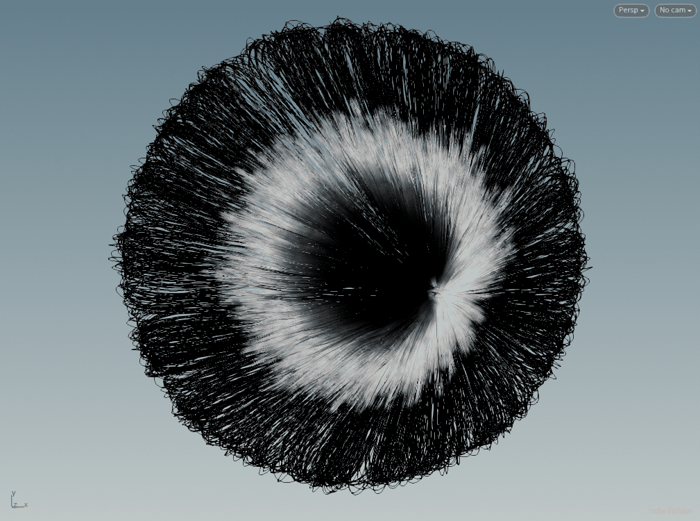 an abstract circular design resembling a radial pattern with black and white contrasting lines radiating outward from a dark center against a soft gradient background digital production An abstract circular design resembling a radial pattern with black and white contrasting lines radiating outward from a dark center against a soft gradient background.