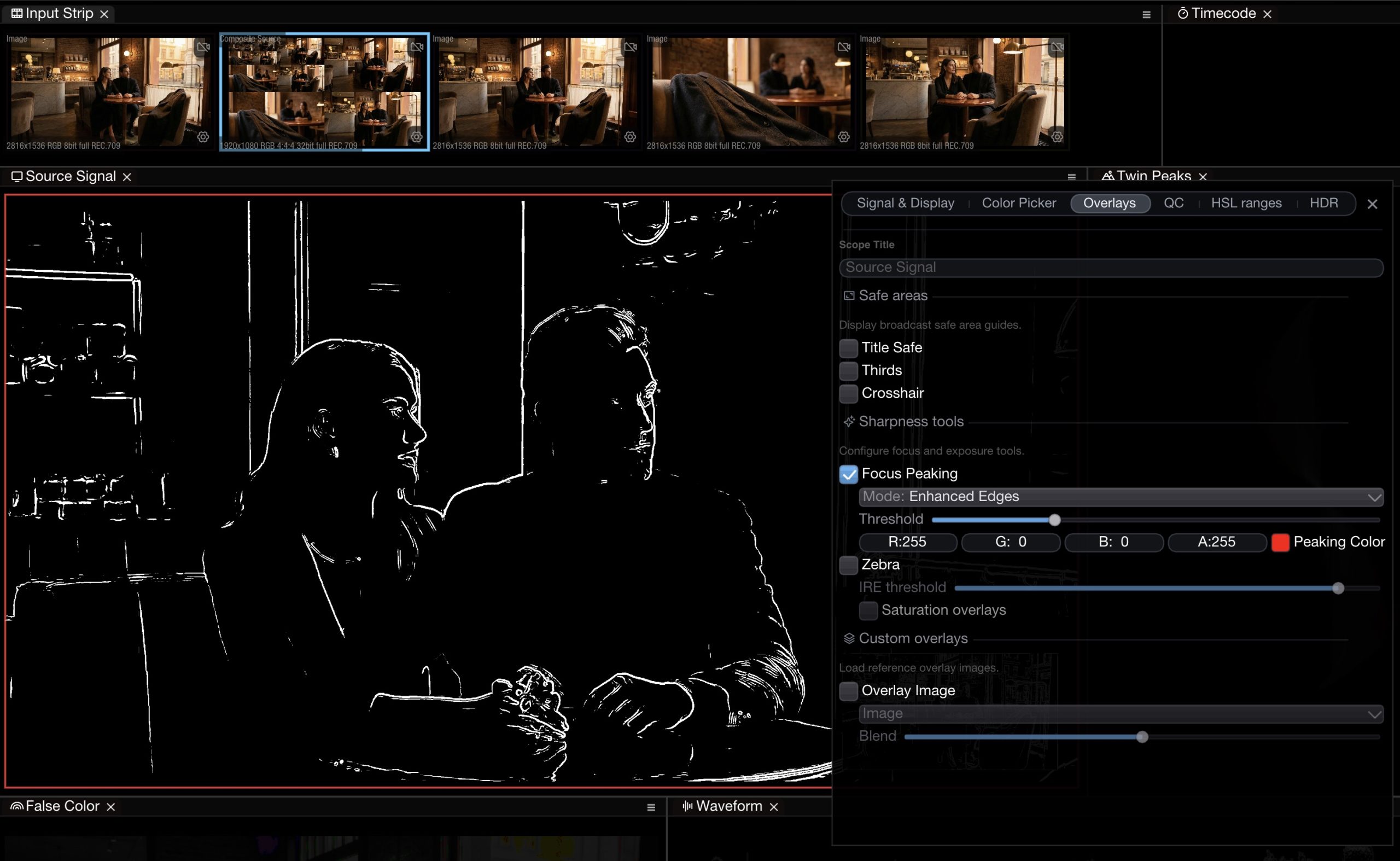 a dimly lit scene featuring a man and a woman seated together the focus is on their faces highlighted with a focus peaking effect behind them a softly blurred background reveals hints of furniture and ambient light digital production A dimly lit scene featuring a man and a woman seated together. The focus is on their faces, highlighted with a focus peaking effect. Behind them, a softly blurred background reveals hints of furniture and ambient light.