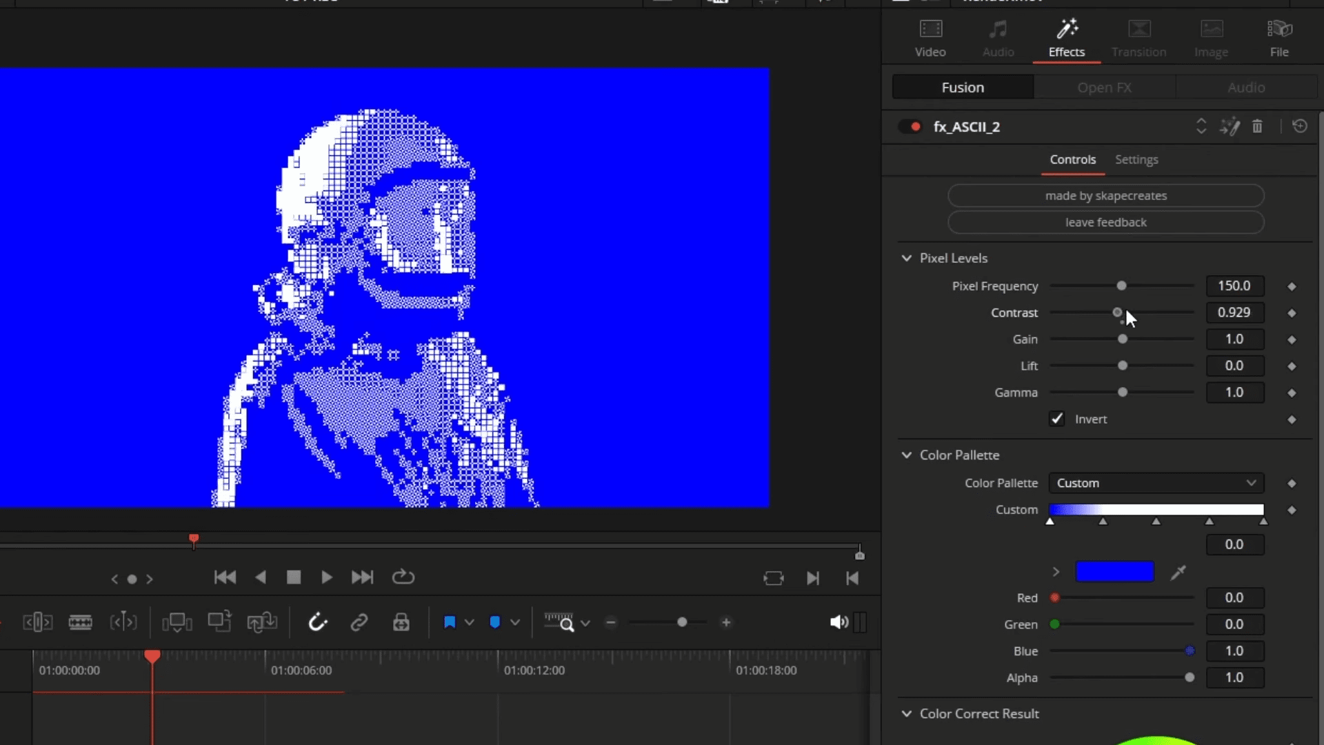 a digital screen displays a pixelated image of a figure wearing a helmet and suit against a vivid blue background on the right editing controls show pixel levels and color palette options emphasizing the creative adjustments available for the artwork digital production A digital screen displays a pixelated image of a figure wearing a helmet and suit against a vivid blue background. On the right, editing controls show pixel levels and color palette options, emphasizing the creative adjustments available for the artwork.