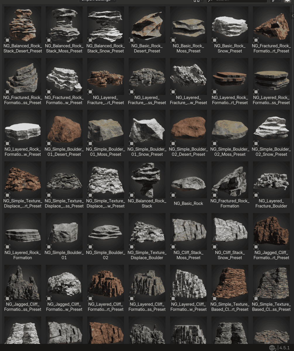 a collage of various rock textures displayed in a grid format each texture varies in color and detail showcasing formations like layered boulders jagged cliffs and cracked surfaces the rocks have diverse hues of gray brown red and white emphasizing their unique characteristics digital production A collage of various rock textures displayed in a grid format. Each texture varies in color and detail, showcasing formations like layered boulders, jagged cliffs, and cracked surfaces. The rocks have diverse hues of gray, brown, red, and white, emphasizing their unique characteristics.