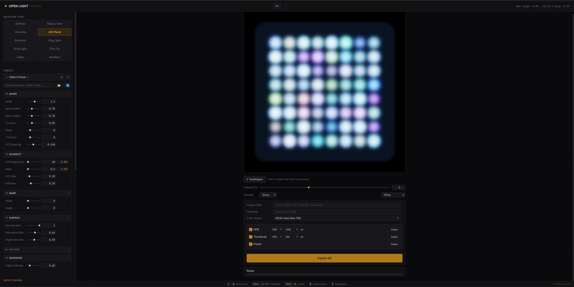 a blurred digital interface filled with small colorful squares arranged in a grid pattern the colors are soft and varied creating an abstract mosaic effect below the grid there are control panels displaying sliders and settings set against a dark background digital production A blurred digital interface filled with small, colorful squares arranged in a grid pattern. The colors are soft and varied, creating an abstract mosaic effect. Below the grid, there are control panels displaying sliders and settings, set against a dark background.