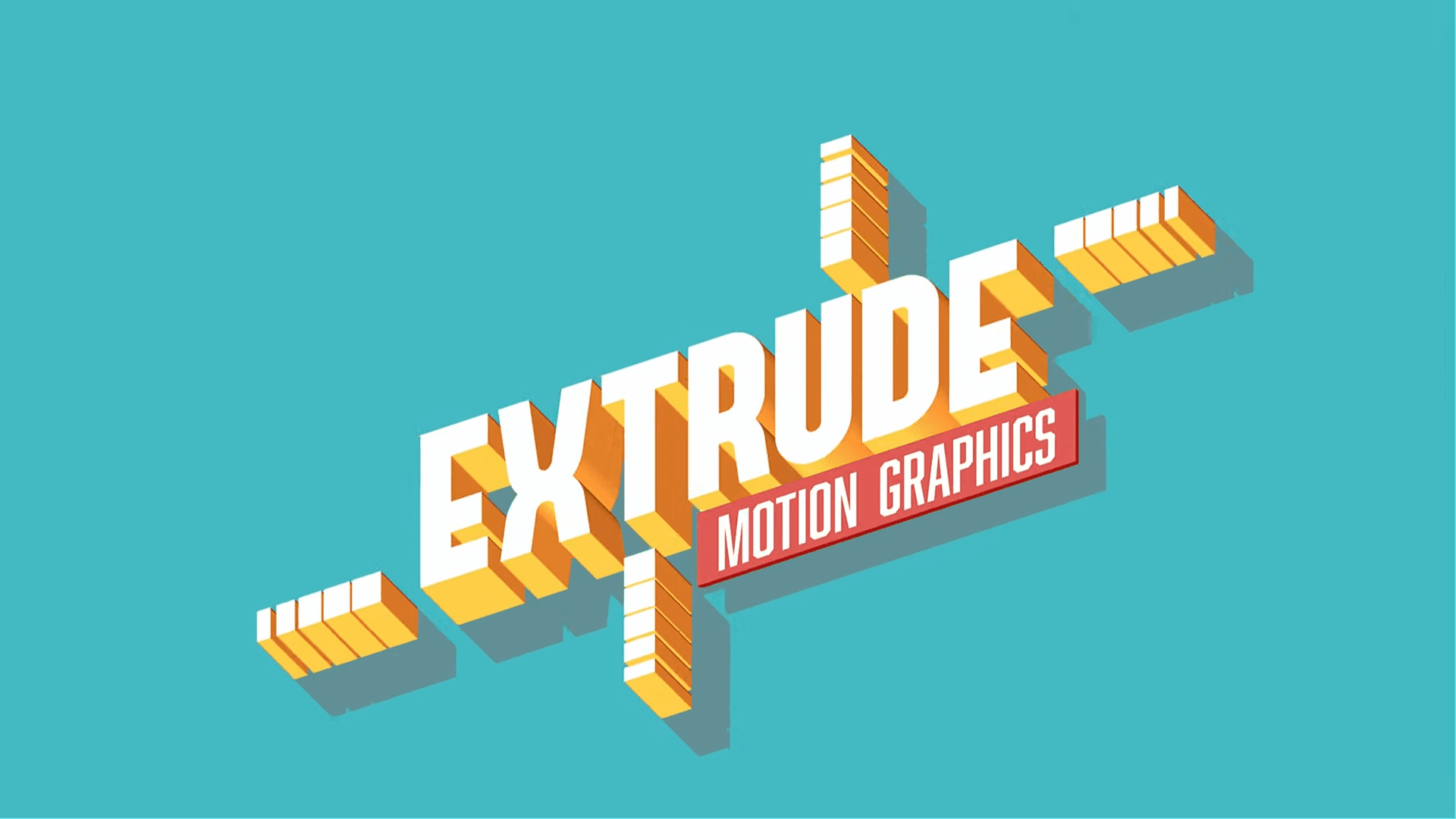 the image features the stylized text extrude in bold 3d letters rendered in shades of white and yellow set against a vibrant turquoise background below it the term motion graphics is presented in striking red emphasizing the dynamic theme of the design digital production The image features the stylized text "EXTRUDE" in bold, 3D letters rendered in shades of white and yellow, set against a vibrant turquoise background. Below it, the term "MOTION GRAPHICS" is presented in striking red, emphasizing the dynamic theme of the design.