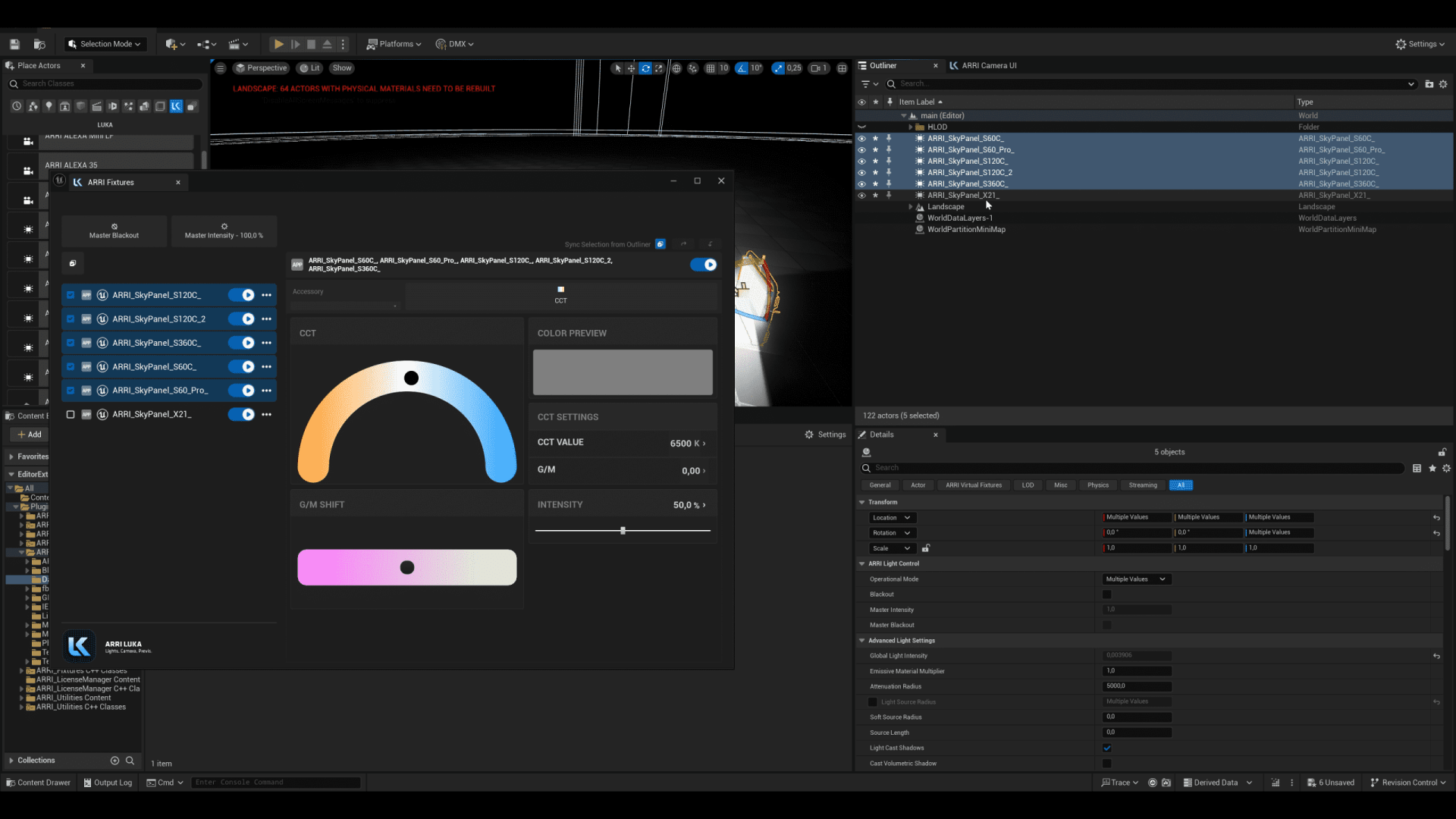 a detailed screenshot of a software interface featuring a vibrant color selection tool with a gradient arc accompanied by sliders for adjusting light settings the dark background enhances the sleek design with additional panels showcasing various functionalities and options digital production A detailed screenshot of a software interface featuring a vibrant color selection tool with a gradient arc, accompanied by sliders for adjusting light settings. The dark background enhances the sleek design, with additional panels showcasing various functionalities and options.