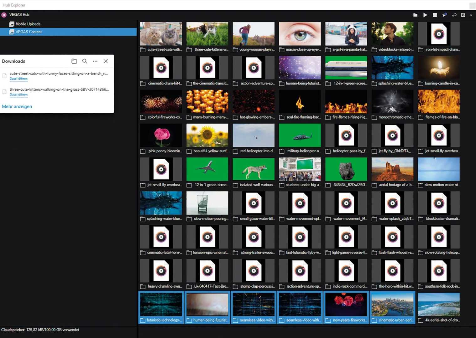 a wellorganized digital library interface showcasing a grid of vibrant thumbnail images each thumbnail features diverse subjects including nature landscapes and abstract designs a dark panel serves as the backdrop enhancing the colorful array of visuals while a download prompt is subtly displayed in the foreground offering additional functionality digital production A well-organized digital library interface showcasing a grid of vibrant thumbnail images. Each thumbnail features diverse subjects including nature, landscapes, and abstract designs. A dark panel serves as the backdrop, enhancing the colorful array of visuals, while a download prompt is subtly displayed in the foreground, offering additional functionality.